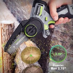 Cordless Detail Belt Sander Mini Chain Saw Electric Blower 3-in-1 Power Tool Kit