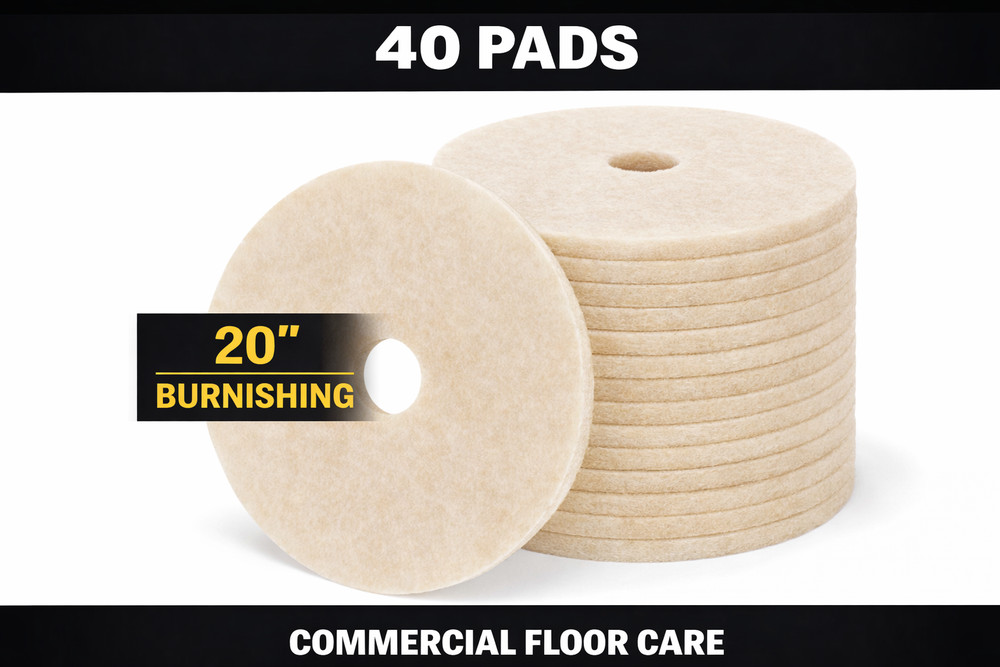 3M 20″ Burnishing Floor Pads UHS 40 Pads 8 Case Commercial Bulk 320020