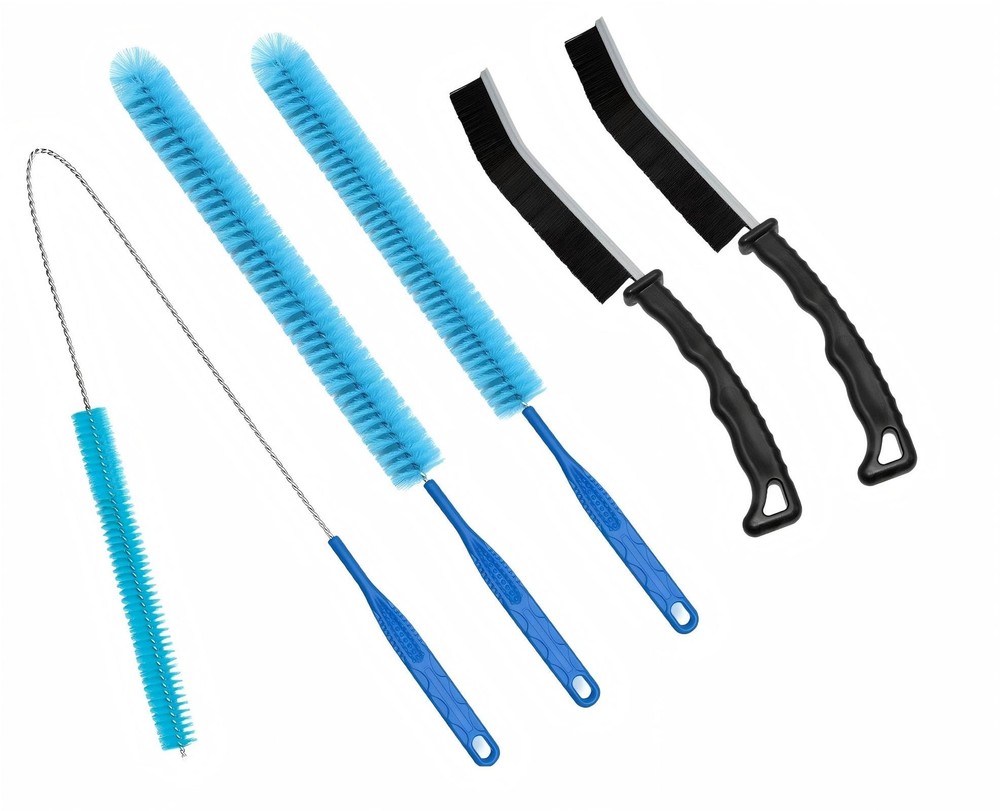 JUNTIANZE 5 Pcs Dryer Vent Cleaner kit,Refrigerator Coil Cleaning Blue
