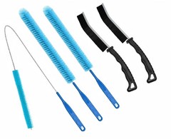 JUNTIANZE 5 Pcs Dryer Vent Cleaner kit,Refrigerator Coil Cleaning Blue