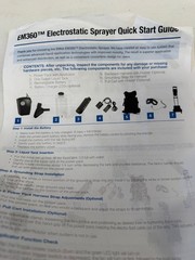 New in Box EMist EM360 Electrostatic Sprayer Mister System Rolling Cart
