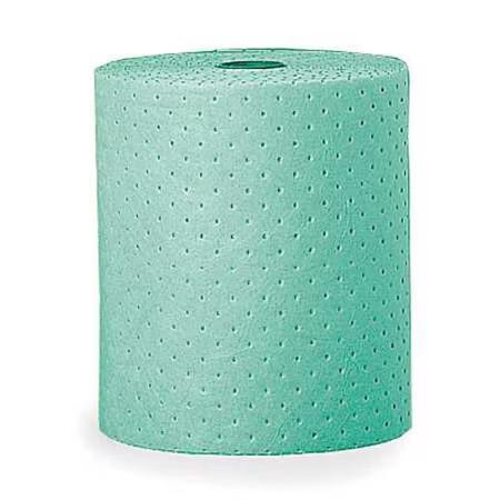 Zoro Select 23731G Sorbent Roll, 50 Gal, 32 In X 150 Ft, Chemical, Hazmat,,