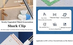 Snap Grip Mini Mop, 2026 Upgraded Disposable Dust Mop, Zero Touch Mini Mops,