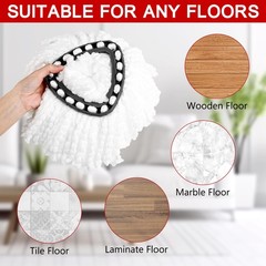 15-Pack Spin Mop Superior Replacement Heads – Compatible with O-Cedar…