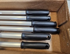 Impact Long Handled Scraper 48 in. 4 inch Width Black/Silver 6 Pack