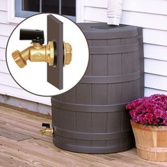 Joywayus Brass Water Container/Rain Barrel Spigot 3/4″ GHT to 1/2″ Male