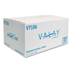 Morcon Paper VT106 10″ x 550′ 1-Ply TAD Roll Towels – White (6 Rolls/CT) New