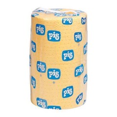 Pig Mat602 Sorbent Roll, 32 Gal, 24 In X 150 Ft, Universal, Yellow,