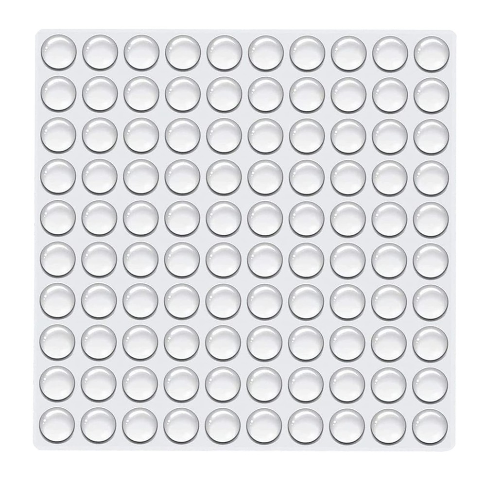 TCPENG® 100PCS Clear Rubber Feet, Small Self Adhesive Pads, 10*3mm,