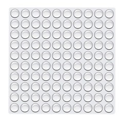 TCPENG® 100PCS Clear Rubber Feet, Small Self Adhesive Pads, 10*3mm,