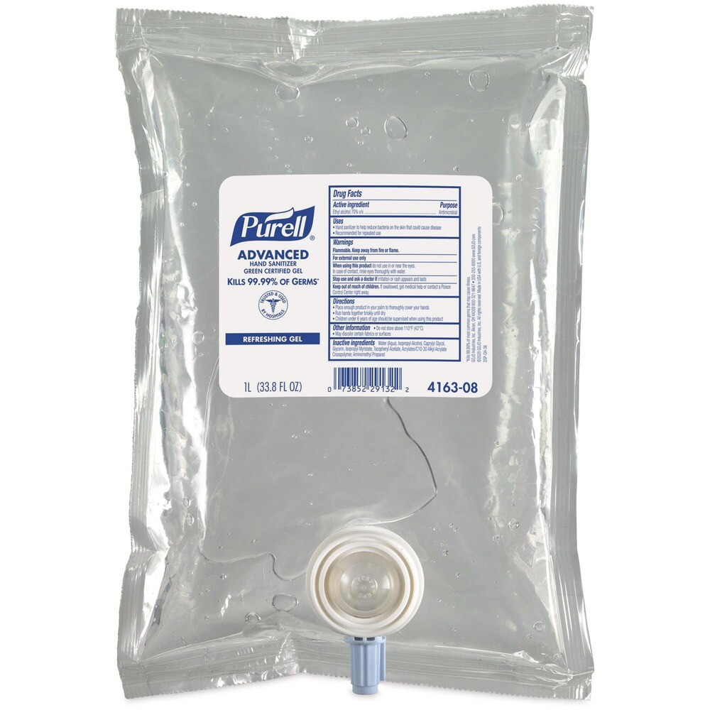 PURELL 416308CT 1000 mL Green Certified Gel Refill for CS2 Dispensers (8/CT) New
