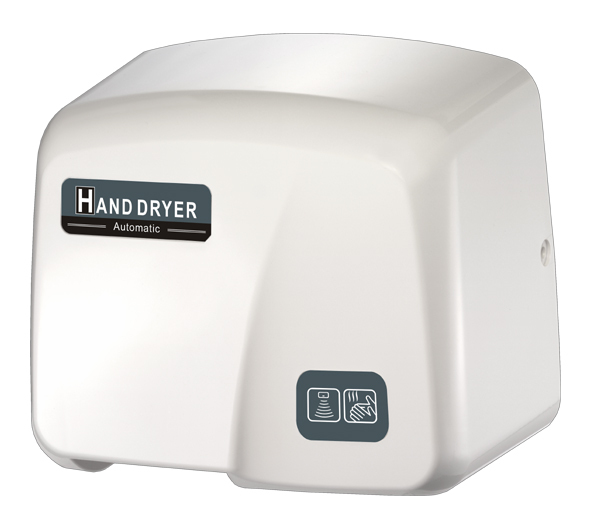 FastDry (Mod. 1800PA) Automatic Hand Dryer with FREE Wall-Plug White ABS Cover
