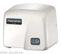 FastDry (Mod. 1800PA) Automatic Hand Dryer with FREE Wall-Plug White ABS Cover