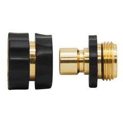 Triumpeek 3/4″ Garden Hose Connector, 9 7-10 cm, 9 PCS – 6 Male & 3 Female