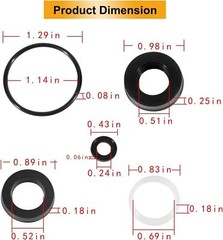 (15pcs) 34262 Seal Kit for CAT Pumps 66DX 6DX Pressure Washer 66DX30G1I 6DX40G1I