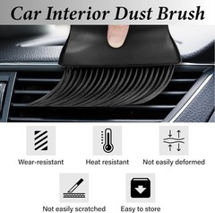 Interior Brush, Automotive Dusting Brush, Cleaning Brush, BristlesBlack