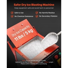 Dry Ice Blasting Machine 11LBS / 5KG Capacity Dry Ice Cleaning Machine