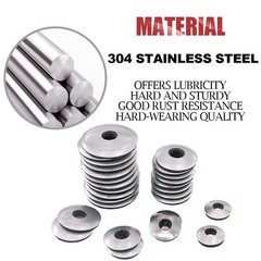 Hilitchi 270-Pcs #6#8#10#12 Stainless Steel Neoprene 4.2 millimeters, Silver
