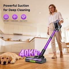 Honki Cordless Vacuum Cleaner 500W/40Kpa Vacuum Cleaners For Home Stick Vacuum