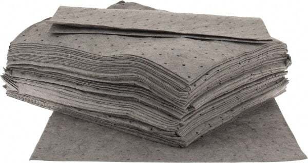 100 Pack PRO-SAFE Light Weight 17″ x 15″ Polypropylene Universal Sorbent Pads