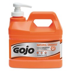 GOJO 095804 0.5 gal. NATURAL ORANGE Pumice Hand Cleaner – Citrus (4/Carton) New