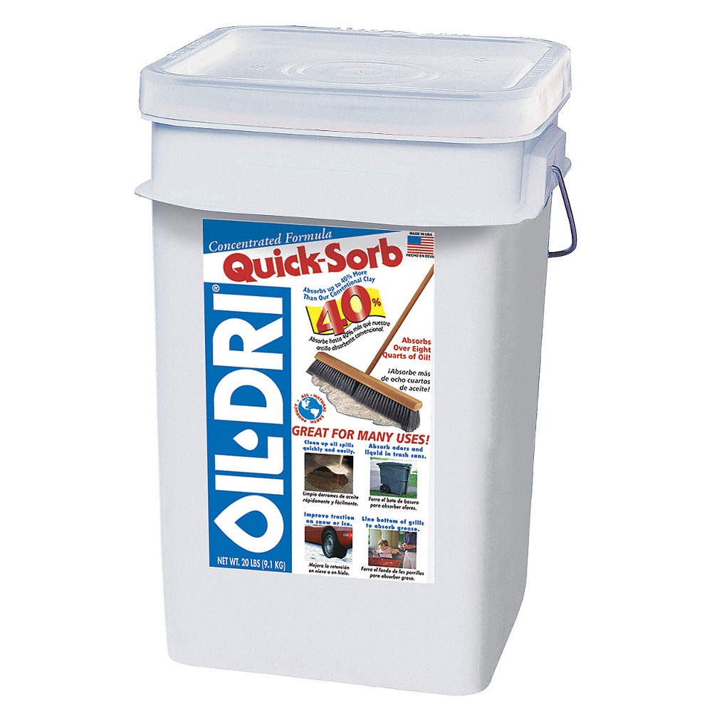 OIL-DRI I05000G-G60 Maintenance Absorbent,20 lb.,Pail 5TP99