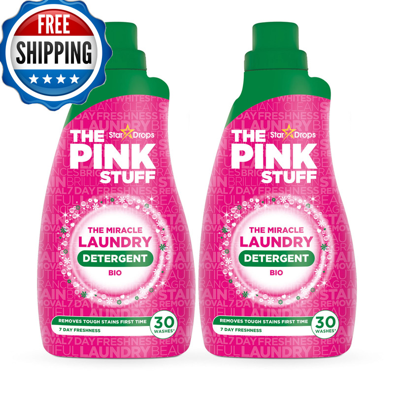 Stardrops – The Pink Stuff – The Miracle Laundry Detergent Bio Liquid – 32Oz