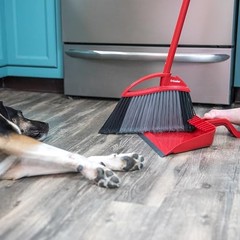 O-Cedar Pet Pro Broom Step-On Dustpan Remove 99 One Sweep Dustpan Removes 3