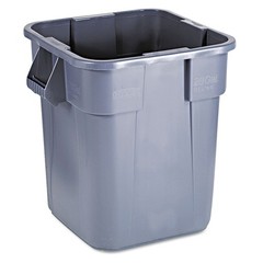 Rubbermaid Commercial 352600GY 28 gal Poly Square Brute Container – Gray New