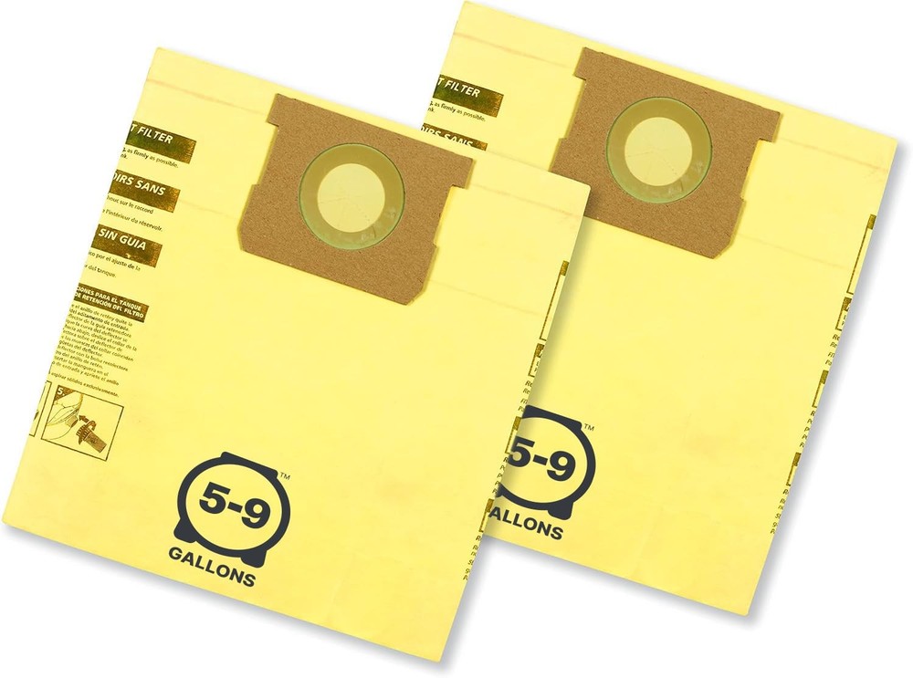 Shop-Vac 9067133 High Efficiency Disposable Vacuum Filter 5-8 gal, Yellow
