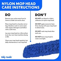 Commercial Dust Mop Replacement Head – 36 x 5 in. Cotton Nylon Reusable Mo