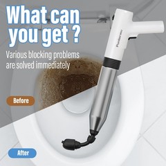 Puniarmu Electric Toilet Plunger,Unclog In One Shot,Remover For White