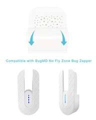 12 Pcs Refill Glue Pads Compatible with Bug md No Fly Zone Zapper, Silver