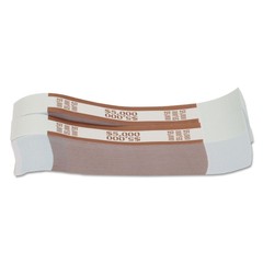 Pap-R Products 405000 $5,000 in $50 Bills Currency Straps – Brown (1000/PK) New