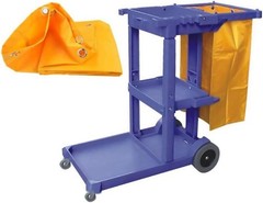 Replacement Janitorial Cart Bag-16 x 11 x 27inches, High Capacity Waterproof …