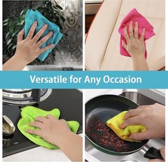 HOMEXCEL Microfiber Cleaning Cloth12 Pack Cleaning Rags Cleaning Towels with …