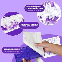 Kusroie 20 Pack Disposable Mop Pads Compatible Swiffer Power Mop Pads