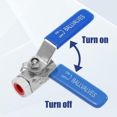 JOEJET High Pressure Washer Ball Valve Kit, 1.2 x 4.96 x 2.16 inches, Silver