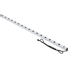 72″ 16 Outlet Aluminum Power Strip with 6-ft Cord ETL/cETL Listed