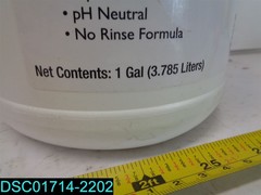 QTY=1 GAL REN TREAD CLEAN ESCALATOR SOLUTION CS-17-02 TRAVELATOR STEPS