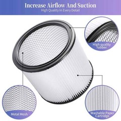 2 Pack Filter Cartridges 90304 90350 90333 Type U for Shop Vac Wet/Dry Vacs