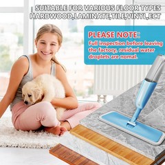Spray Wet Mops for Hardwood Floor Cleaning: MEXERRIS Mop with 3 Cyanine