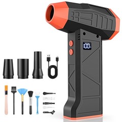 Electric Compressed Air Duster, 110000RPM Cordless Portable Air Blower Mini P…