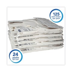 Scott 07410CT 15″ x 18″ Sanitary Toilet Seat Covers (125/Pk, 24 Pk/Ct) New