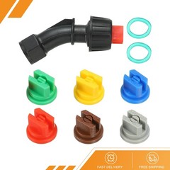 110°Flat Fan Shaped Spray Nozzles with 6pcs 0.15-0.6mm Pore Spray Nozzle Tips