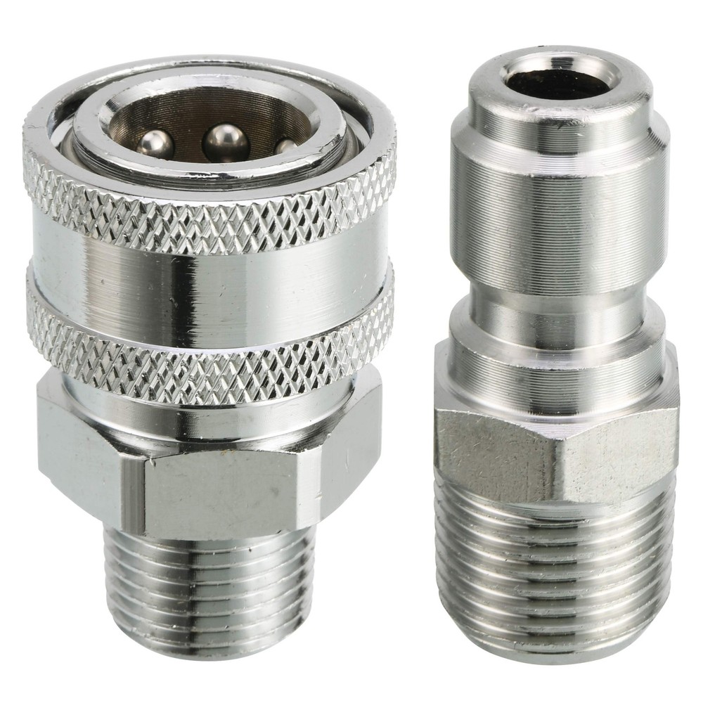 RIDGE WASHER Pressure Washer Adapter Set, 3/8 Inch Quick Inch, Brass