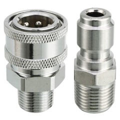RIDGE WASHER Pressure Washer Adapter Set, 3/8 Inch Quick Inch, Brass