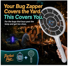 Fly Swatter, Bug Zapper Companion, Mosquito Killer Racket