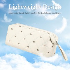 Hair Tools Travel Bag, Large Quilted Dryer Storage Case for White