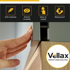 104 Clear Cabinet Bumper Pads – Self-Adhesive 104 Pcs – Mix Pack, Transparent